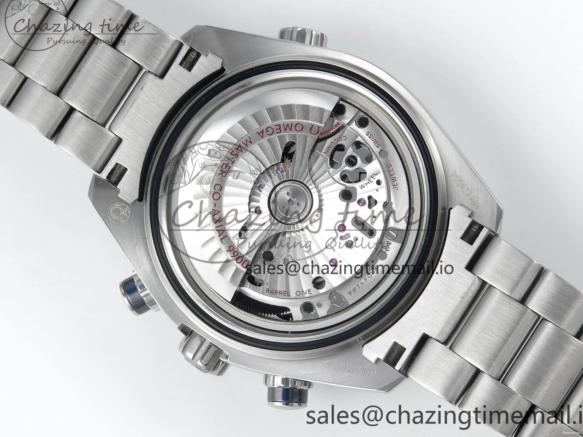 0125 FreshLook Planet Ocean Master Chronometer 600M 45.5mm SS SCF 1:1 Best Edition Black Bezel Black Dial on SS Bracelet A9900 Super Clone 7675